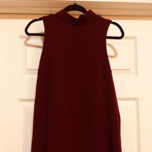 Mock Turtle Neck Tunic Dress